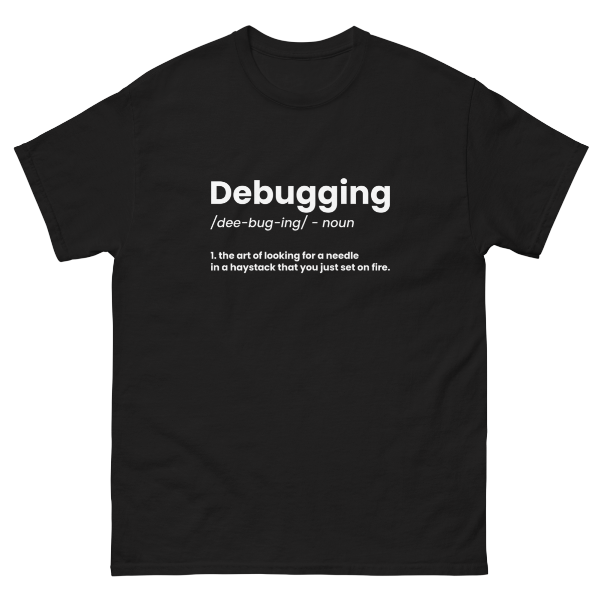 Debugging Definition - Unisex Funny T-shirt - Framework Clothing