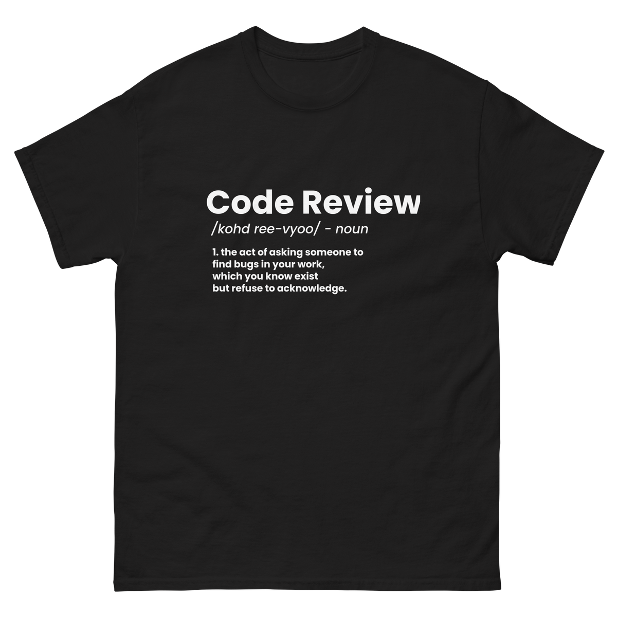 Code Review Definition Unisex