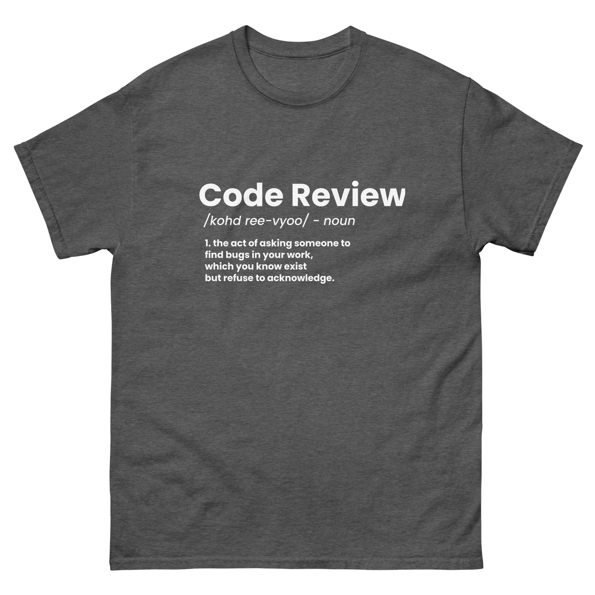 Code Review Definition Unisex